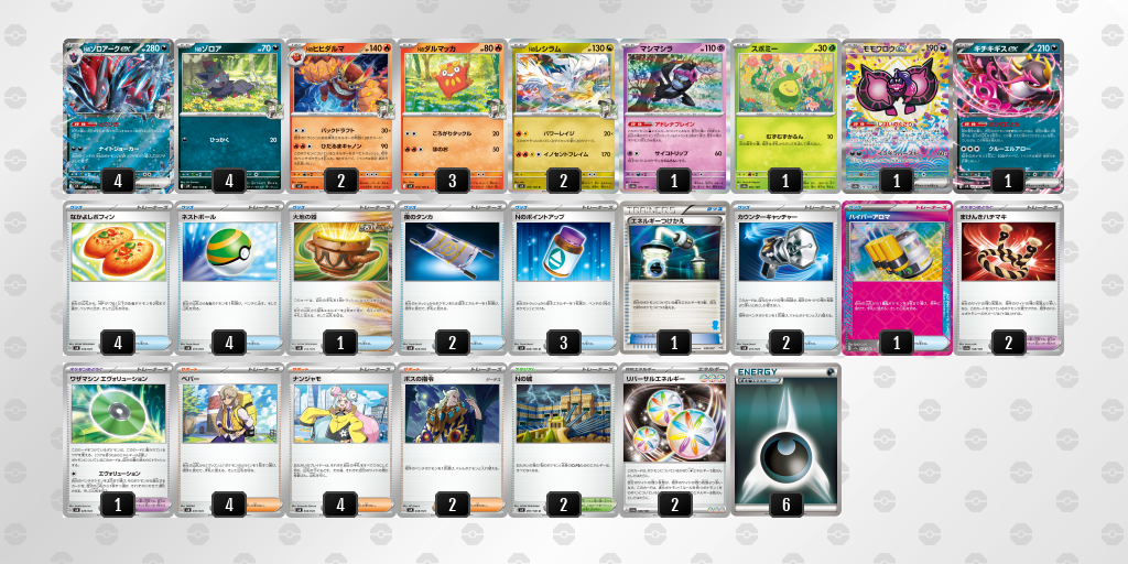 【ポケカ】Nのゾロアークex 環境デッキ紹介 (2025/04/21 シティリーグ準優勝)