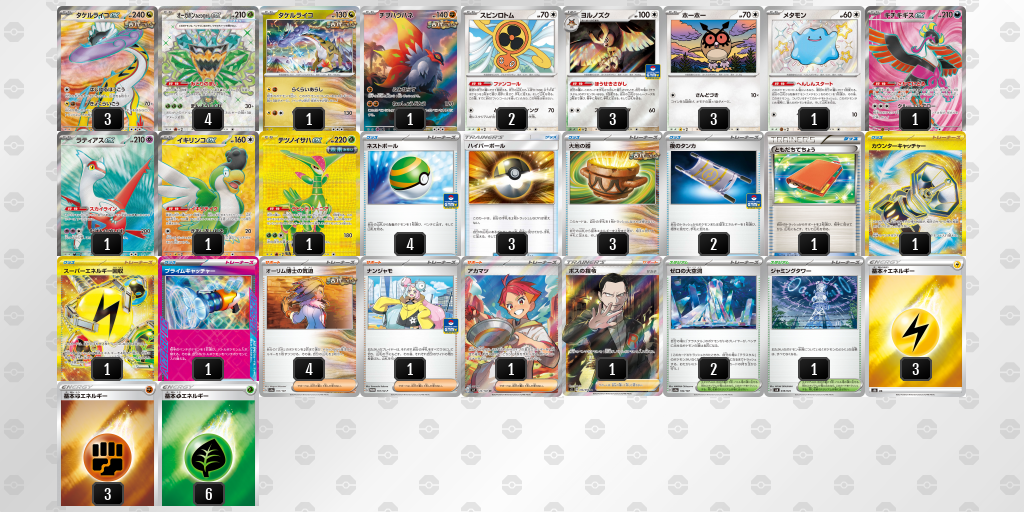 【ポケカ】タケルライコex環境デッキ紹介(2025/04/27シティリーグベスト4)