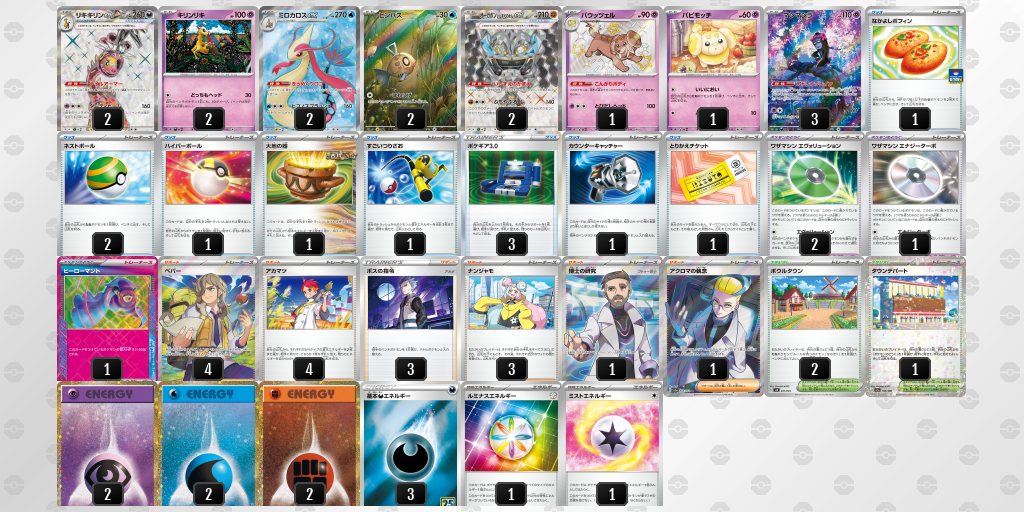 【ポケカ】リキキリンex環境デッキ紹介 (2025/04/29シティリーグ入賞)