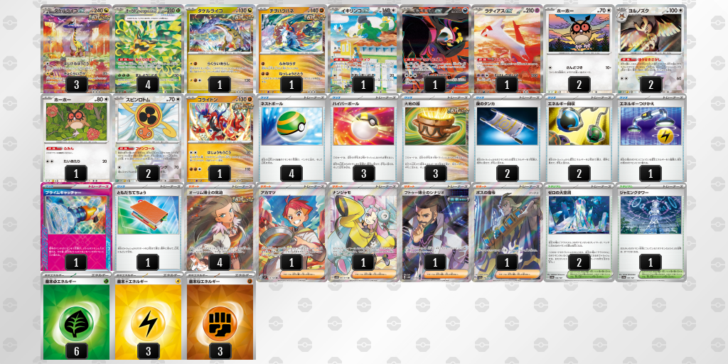 【ポケカ】タケルライコex 環境デッキ紹介 (2025/04/24 シティリーグ 入賞)