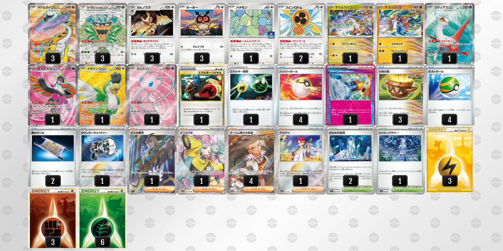 【ポケカ】タケルライコex環境デッキ紹介(2025/04/27シティリーグ優勝)