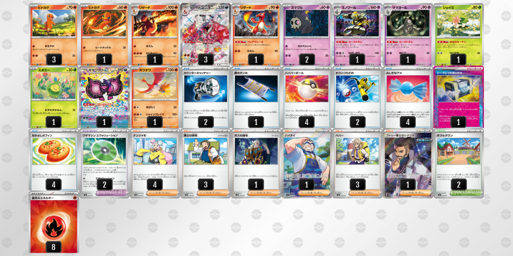 【ポケカ】リザードンex環境デッキ紹介(2025/04/26シティリーグ入賞)