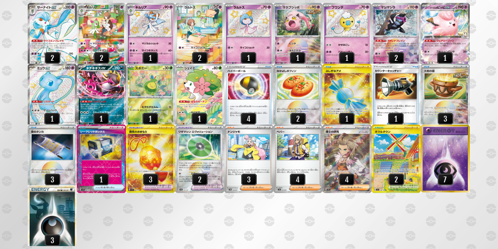 【ポケカ】サーナイトex 環境デッキ紹介 (2025/04/29 シティリーグ ジュニアリーグ 準優勝)