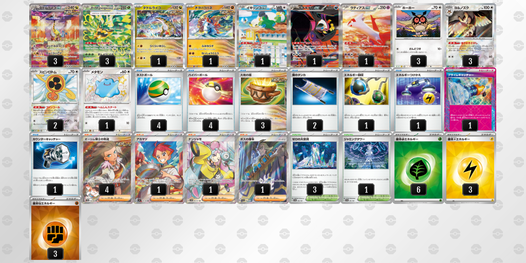 【ポケカ】タケルライコex環境デッキ紹介(2025/04/26シティリーグ入賞)