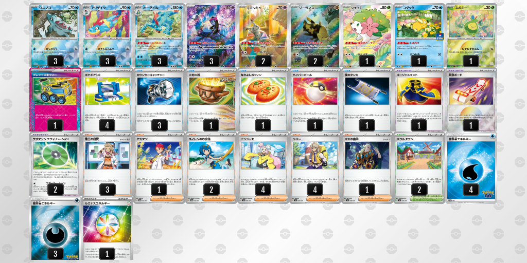 【ポケカ】オーダイル 環境デッキ紹介 (2025/04/29 シティリーグ 入賞)