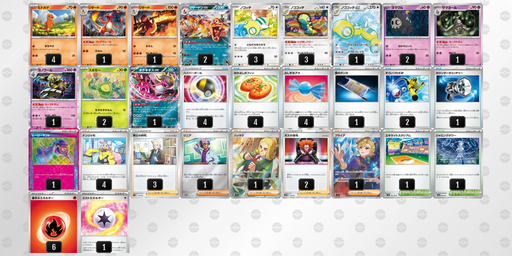 【ポケカ】リザードンex環境デッキ紹介(2025/04/23シティリーグ入賞)