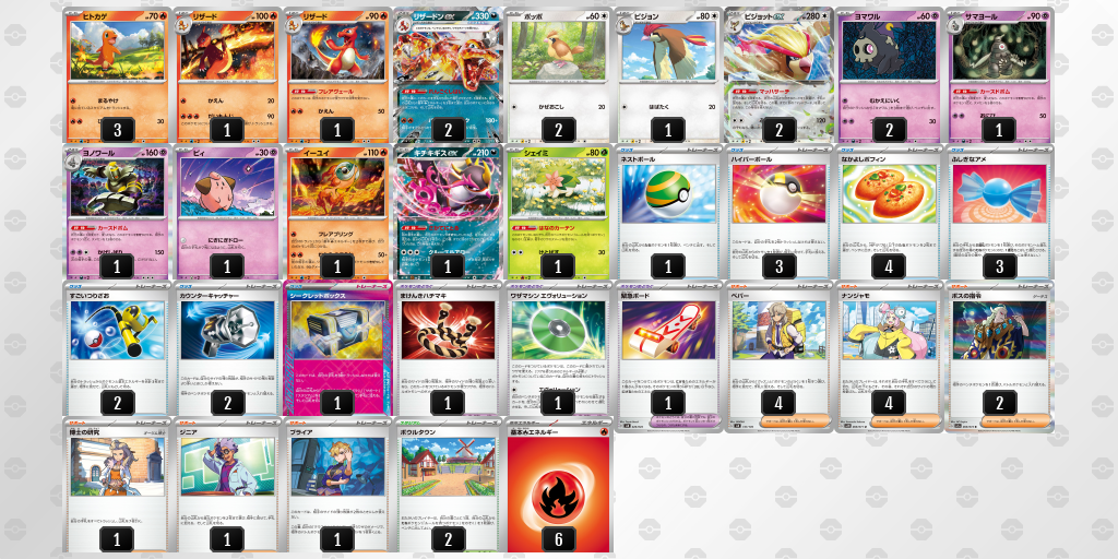 【ポケカ】リザードンex環境デッキ紹介 (2025/05/06シティリーグ準優勝)