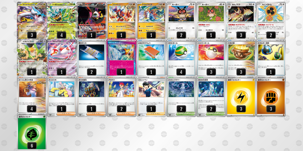 【ポケカ】タケルライコex 環境デッキ紹介 (2025/04/20 シティリーグ準優勝)