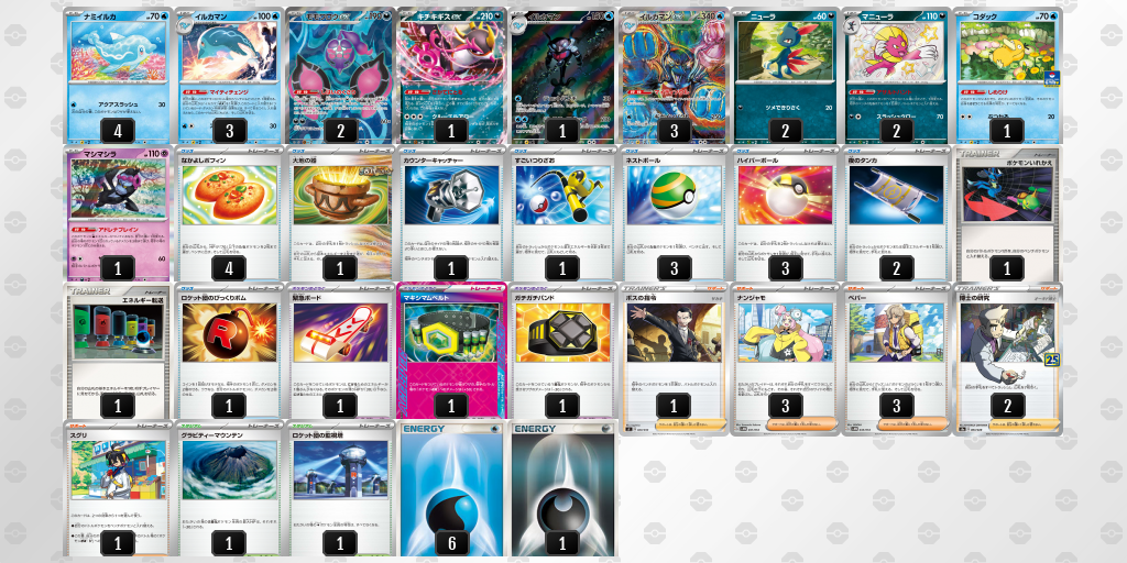 【ポケカ】イルカマンex環境デッキ紹介(2025/04/27シティリーグ準優勝)