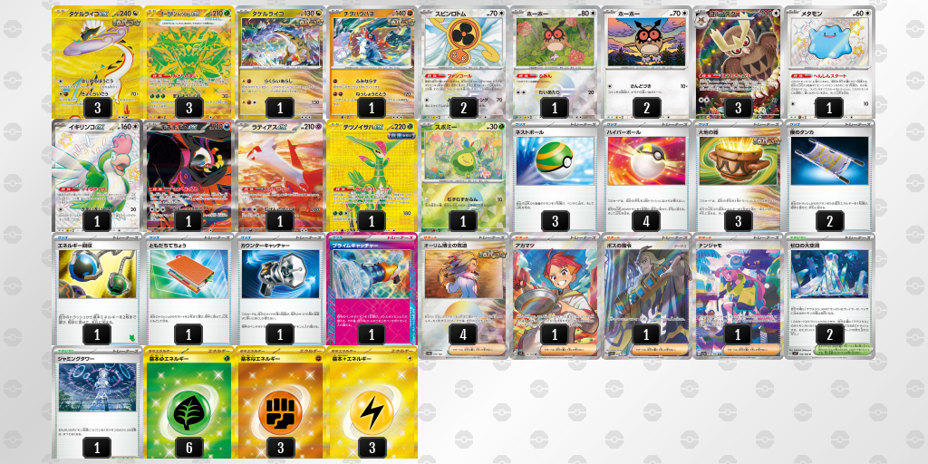 【ポケカ】タケルライコex環境デッキ紹介(2025/05/10シティリーグ入賞)