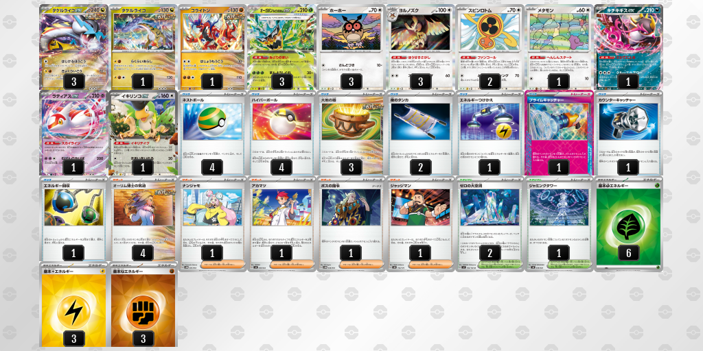 【ポケカ】タケルライコex 環境デッキ紹介 (2025/05/11 シティリーグ 優勝)