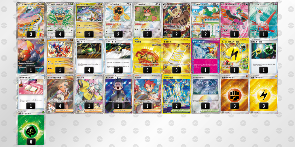 【ポケカ】タケルライコex 環境デッキ紹介 (2025/04/30 シティリーグ 入賞)
