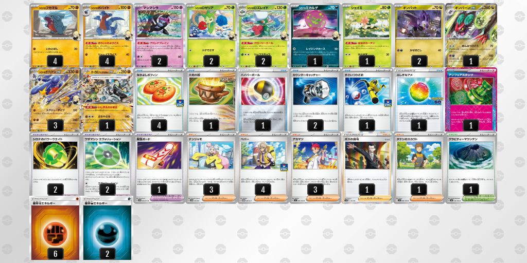 【ポケカ】シロナのガブリアスex環境デッキ紹介(2025/05/10シティリーグベスト8)
