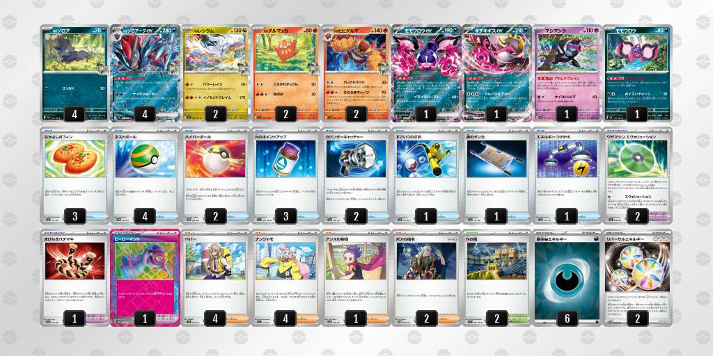 【ポケカ】Nのゾロアークex環境デッキ紹介 (2025/04/29シティリーグ優勝)