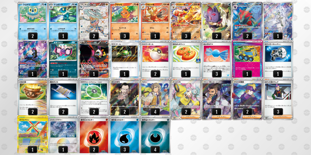 【ポケカ】ゲッコウガex 環境デッキ紹介 (2025/04/27 シティリーグ ベスト4)
