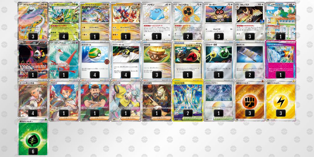 【ポケカ】タケルライコex環境デッキ紹介 (2025/05/11 シティリーグ 優勝)