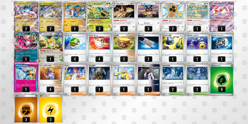 【ポケカ】タケルライコex 環境デッキ紹介 (2025/05/11 シティリーグ 優勝)