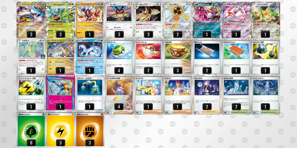 【ポケカ】タケルライコex 環境デッキ紹介 (2025/06/21 ポケモンジャパンチャンピオンシップス カードゲーム部門 ジュニアリーグ 準優勝)