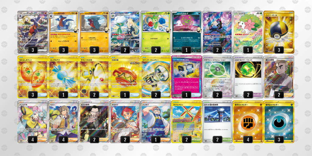 【ポケカ】シロナのガブリアスex環境デッキ紹介 (2025/04/24)