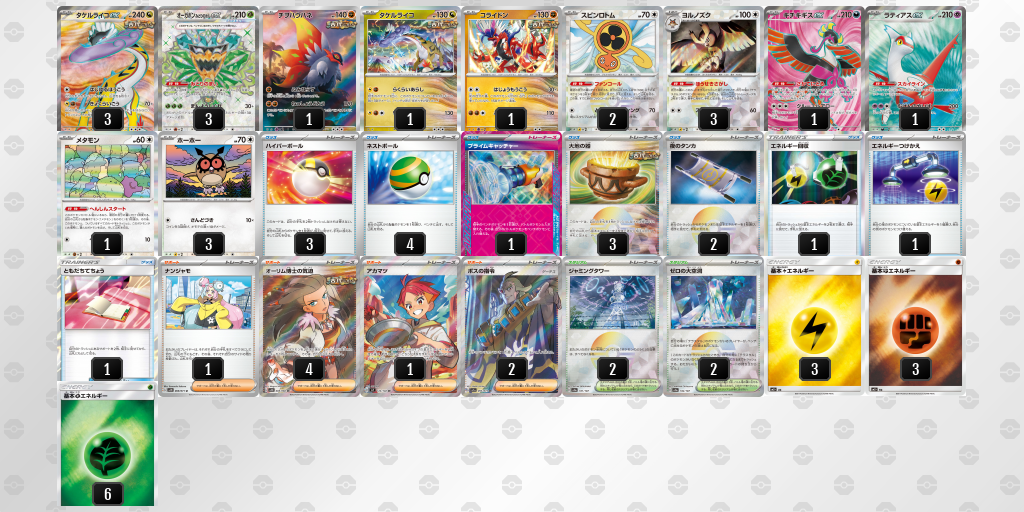 【ポケカ】タケルライコex 環境デッキ紹介 (2025/05/11 シティリーグ 入賞)