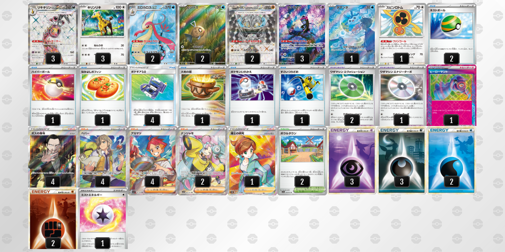 【ポケカ】リキキリンex 環境デッキ紹介 (2025/05/11 シティリーグ ベスト4)