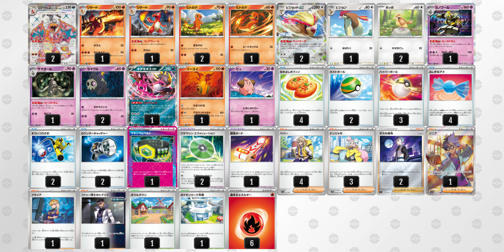 【ポケカ】リザードンex 環境デッキ紹介 (2025/04/26 シティリーグ準優勝)
