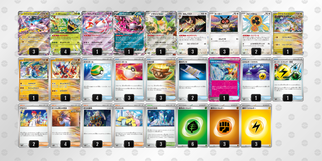 【ポケカ】タケルライコex環境デッキ紹介(2025/04/20シティリーグ入賞)