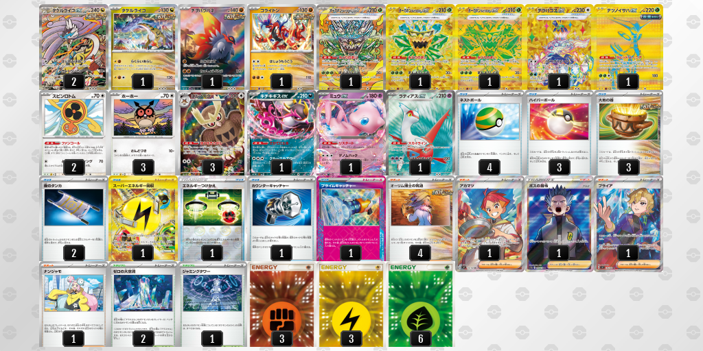 【ポケカ】タケルライコex環境デッキ紹介 (2025/05/10 シティリーグ ジュニアリーグ ベスト8)