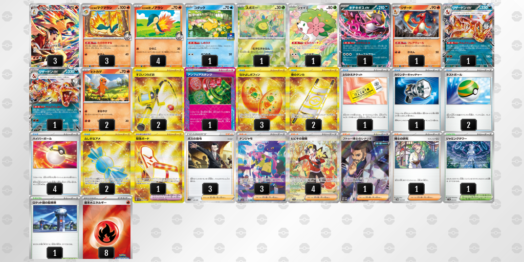 【ポケカ】ヒビキのバクフーン 環境デッキ紹介 (2025/04/20 シティリーグ 入賞)