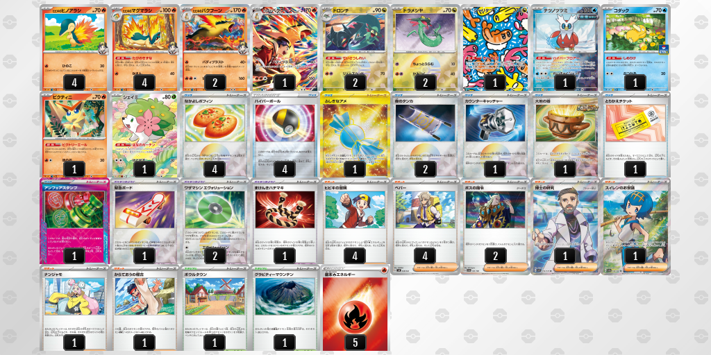 【ポケカ】バクフーン 環境デッキ紹介 (2025/04/27 シティリーグ 入賞)