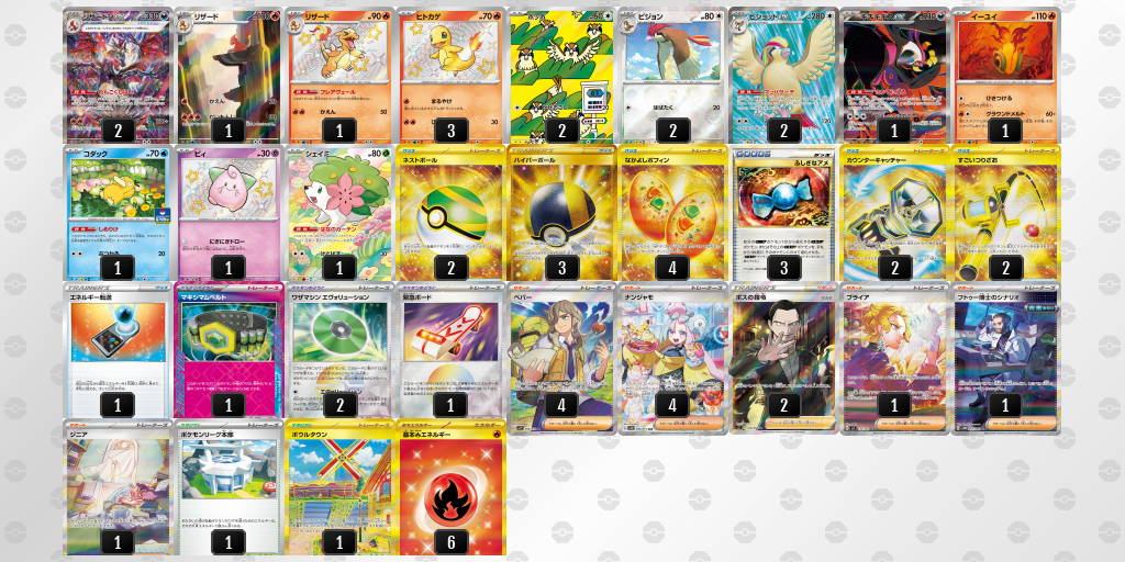 【ポケカ】リザードンex環境デッキ紹介(2025/04/26シティリーグ入賞)
