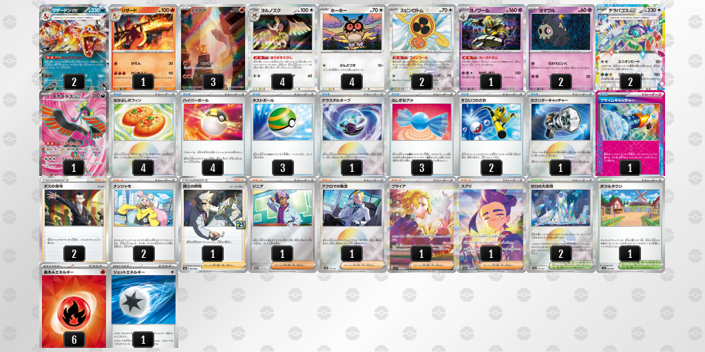【ポケカ】リザードンex環境デッキ紹介 (2025/05/11 シティリーグベスト4)
