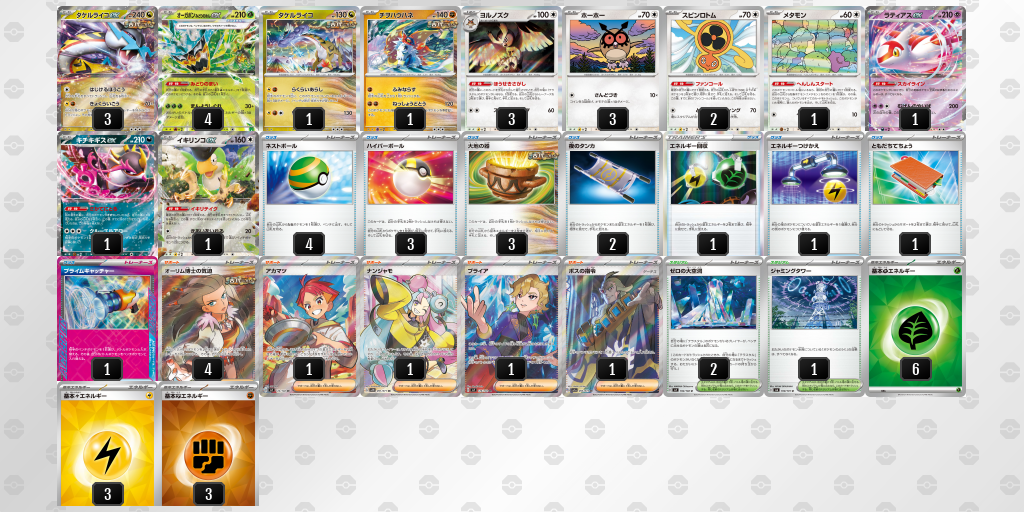 【ポケカ】オーガポンみどりのめんex 環境デッキ紹介 (2025/05/11 シティリーグ ベスト8)