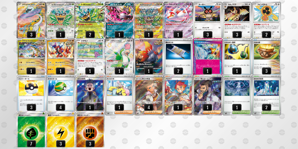 【ポケカ】タケルライコex環境デッキ紹介(2025/05/10シティリーグジュニアリーグベスト4)