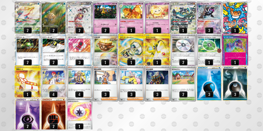 【ポケカ】ミロカロスex環境デッキ紹介 (2025/05/06 シティリーグ入賞)