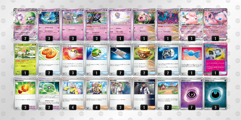 【ポケカ】サーナイトex 環境デッキ紹介 (2025/04/26 シティリーグ 入賞)
