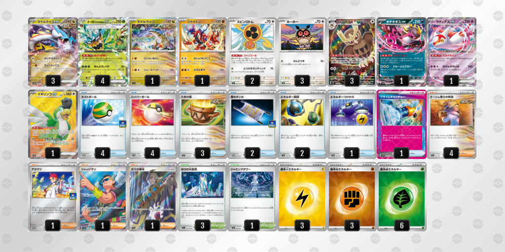 【ポケカ】タケルライコex 環境デッキ紹介 (2025/04/21 シティリーグ 優勝)