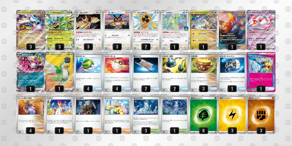 【ポケカ】タケルライコex環境デッキ紹介(2025/04/26シティリーグベスト8)
