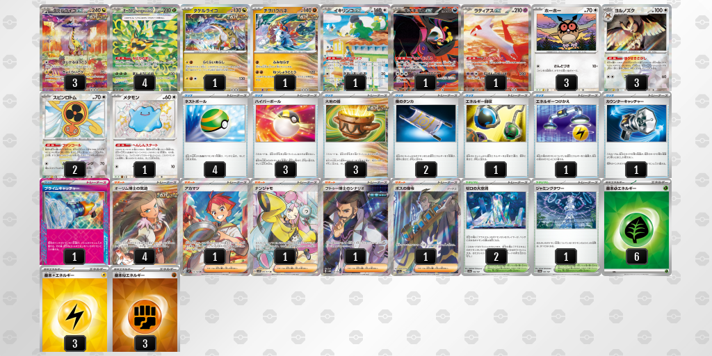 【ポケカ】タケルライコex環境デッキ紹介(2025/04/27シティリーグ準優勝)