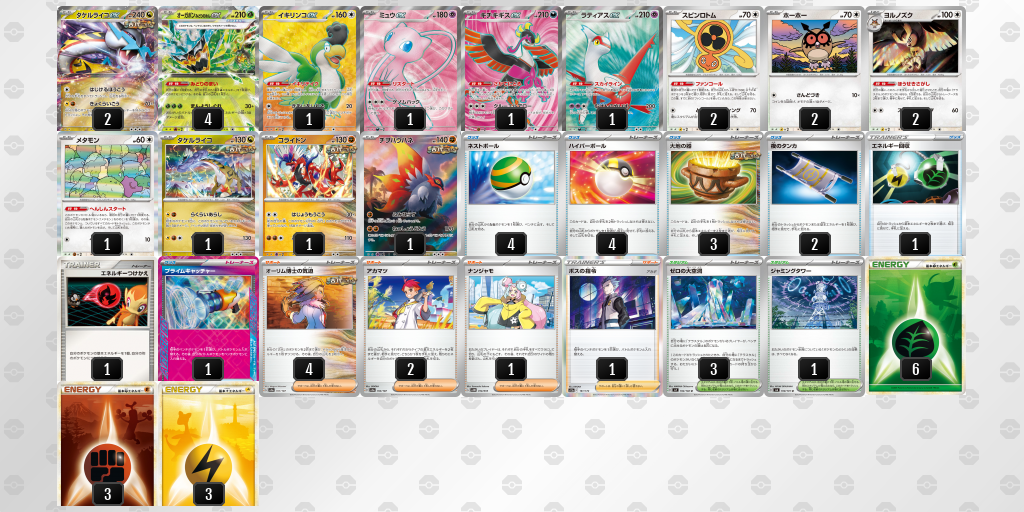 【ポケカ】オーガポンみどりのめんex環境デッキ紹介 (2025/04/20 シティリーグ 優勝)