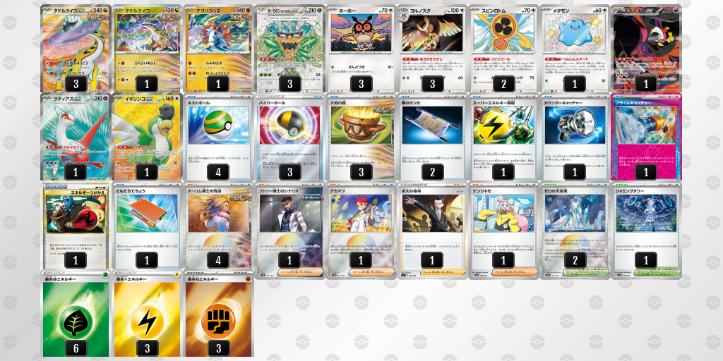 【ポケカ】タケルライコex環境デッキ紹介 (2025/05/08 シティリーグ 入賞)