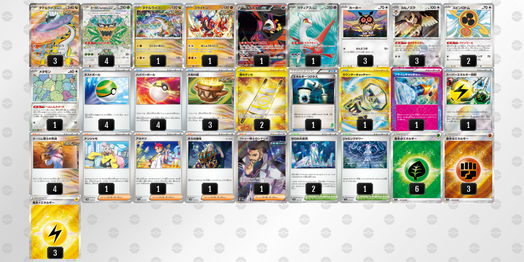 【ポケカ】タケリライコex 環境デッキ紹介 (2025/05/06 シティリーグ ジュニアリーグ 優勝)
