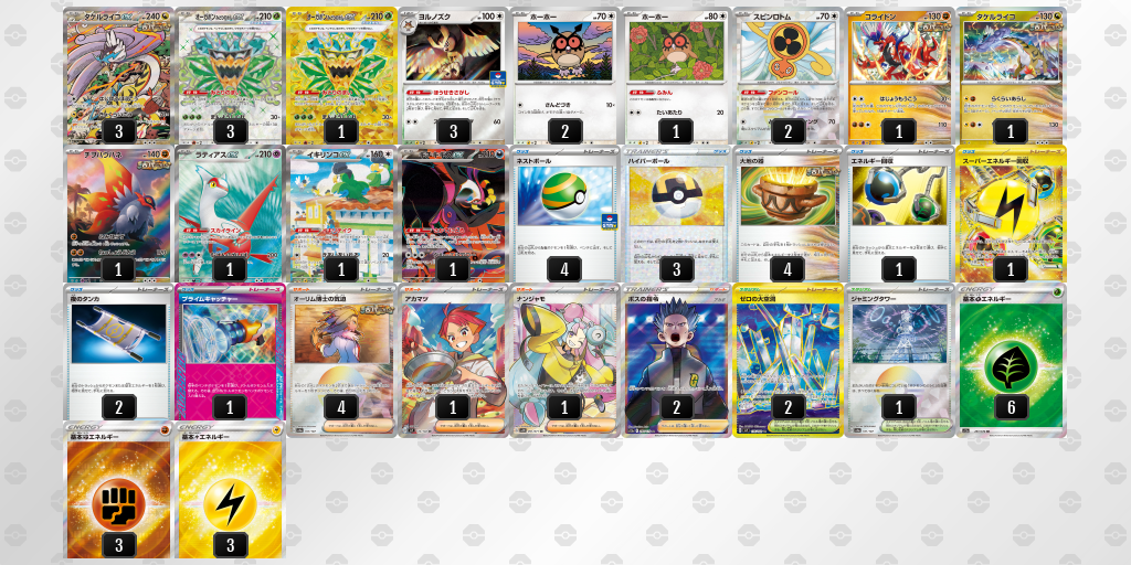 【ポケカ】タケルライコex環境デッキ紹介(2025/04/26シティリーグジュニアリーグ優勝)