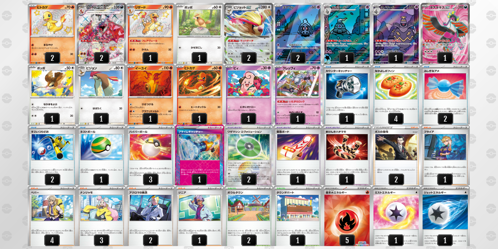【ポケカ】リザードンex環境デッキ紹介 (2025/04/20シティリーグ入賞)