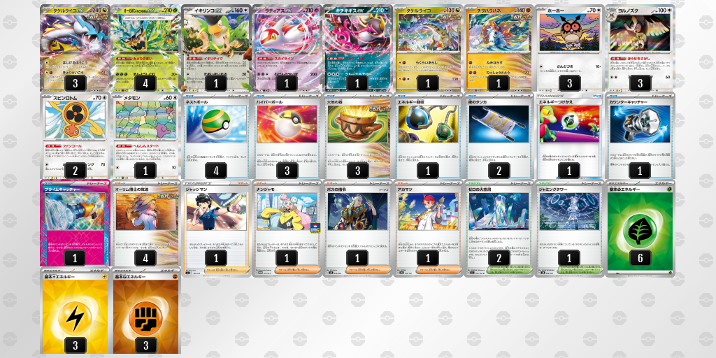 【ポケカ】タケルライコex 環境デッキ紹介 (2025/04/27 シティリーグ 入賞)