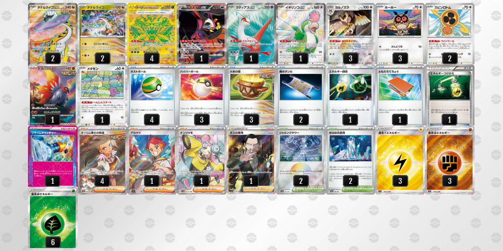 【ポケカ】タケルライコex 環境デッキ紹介 (2025/04/20 シティリーグ 準優勝)