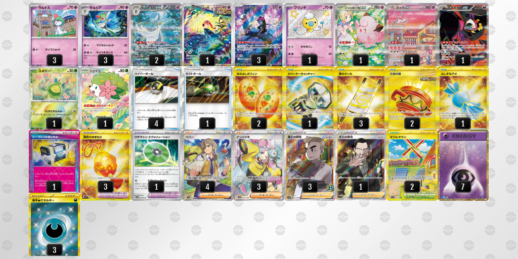 【ポケカ】サーナイトex 環境デッキ紹介 (2025/04/29 シティリーグ 準優勝)