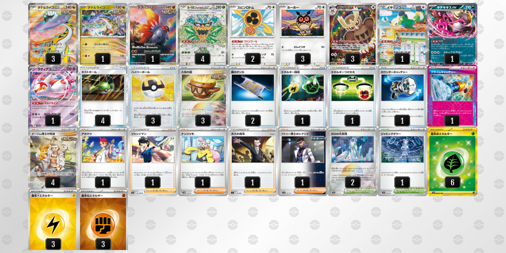 【ポケカ】タケルライコex環境デッキ紹介(2025/04/28シティリーグベスト8)