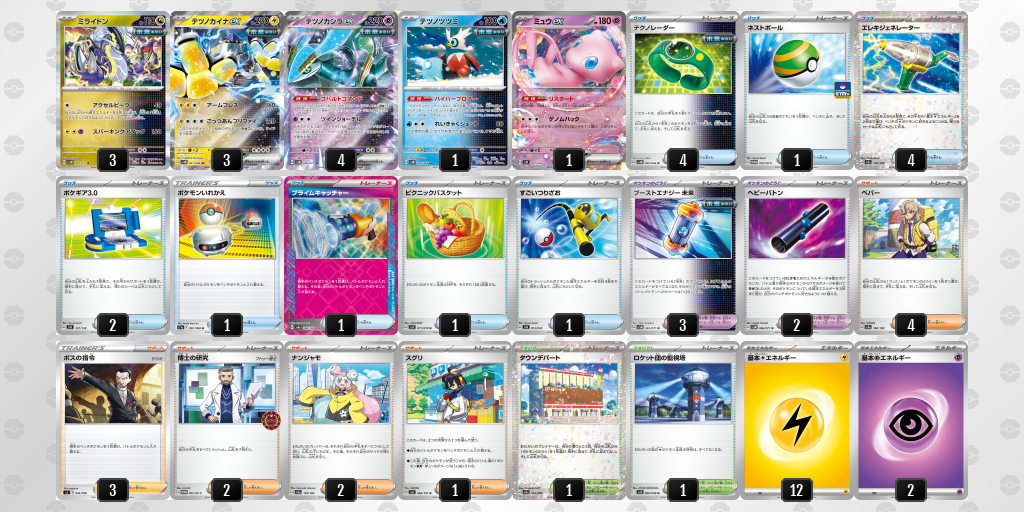 【ポケカ】ミライドン 環境デッキ紹介 (2025/04/26 シティリーグ 準優勝)