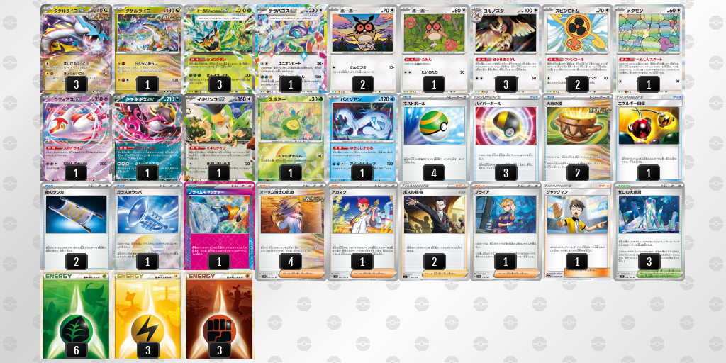 【ポケカ】タケルライコex 環境デッキ紹介 (2025/06/22 ポケモンジャパンチャンピオンシップス カードゲーム部門Day2 入賞)